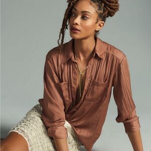 Anthropologie Relaxed Button Down Shirt